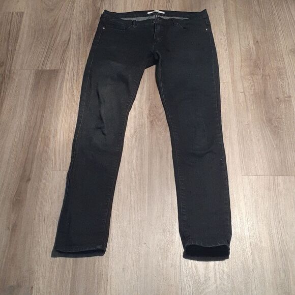 Black straight leg denim jeans 28 x 32 - Picture 2 of 5
